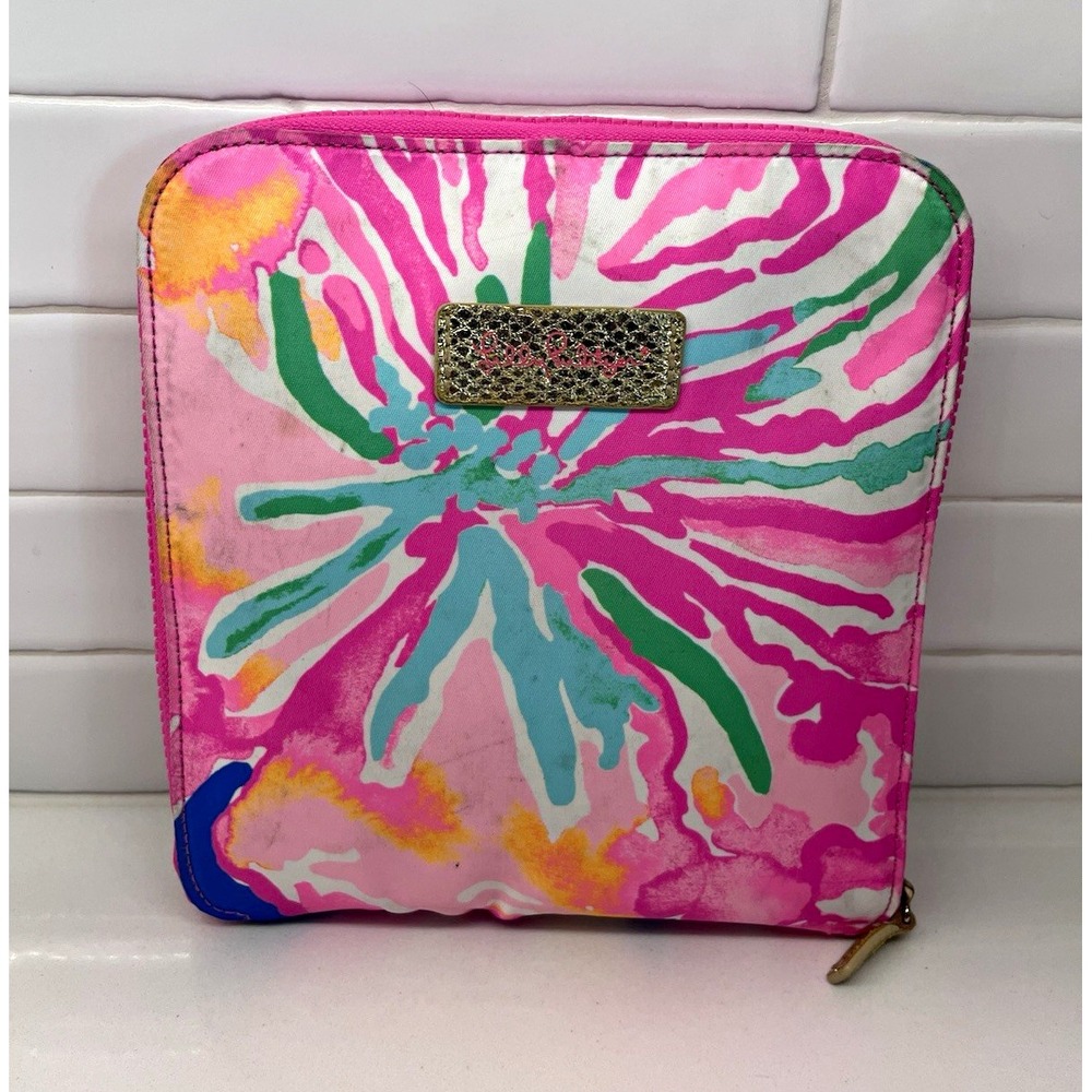 Lilly Pulitzer Large Packable Tote, Reusable Bag that Zips Up with Strap HTF